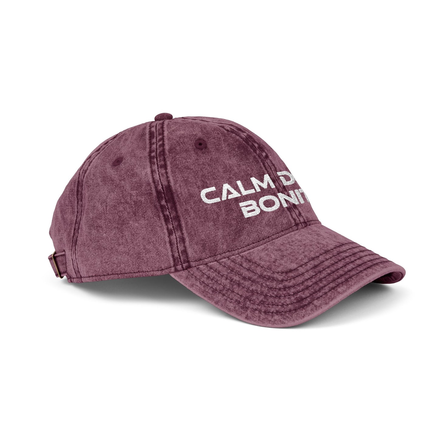 CALM DOWN BONITA CAP - Embroidered Vintage Baseball Hat