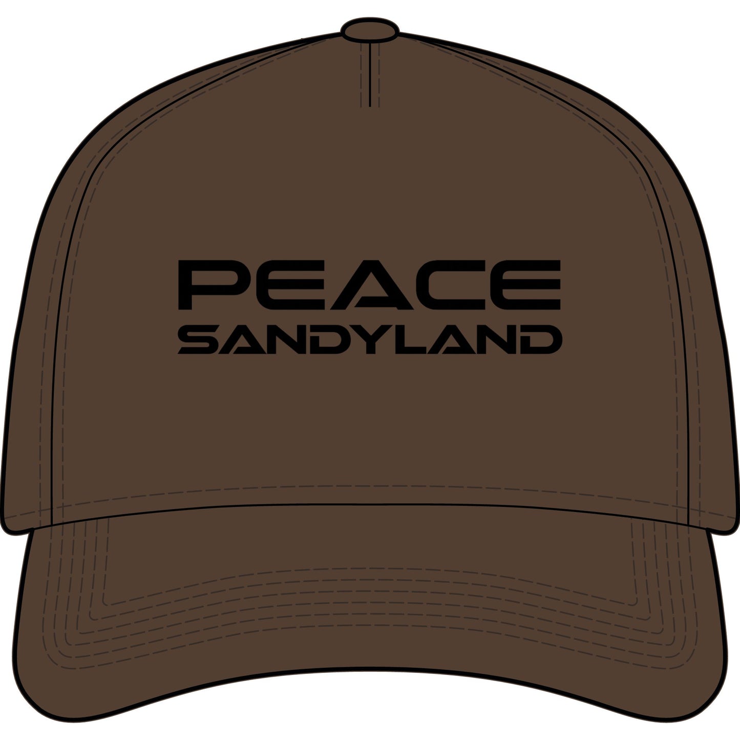 Peace Sandyl and Embroidered Cap — Casual Outdoor Baseball Hat