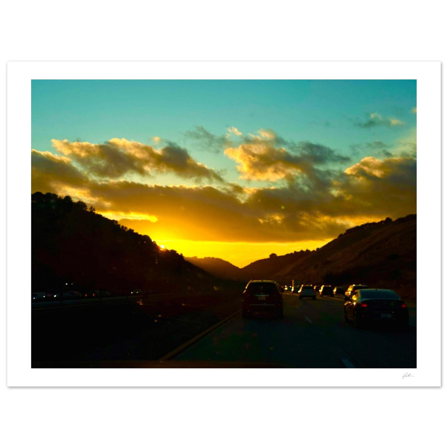 Golden Hour SandyLAND art print by Sandra Molin