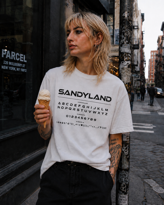 SANDYLAND Unisex Cotton Crew Tee