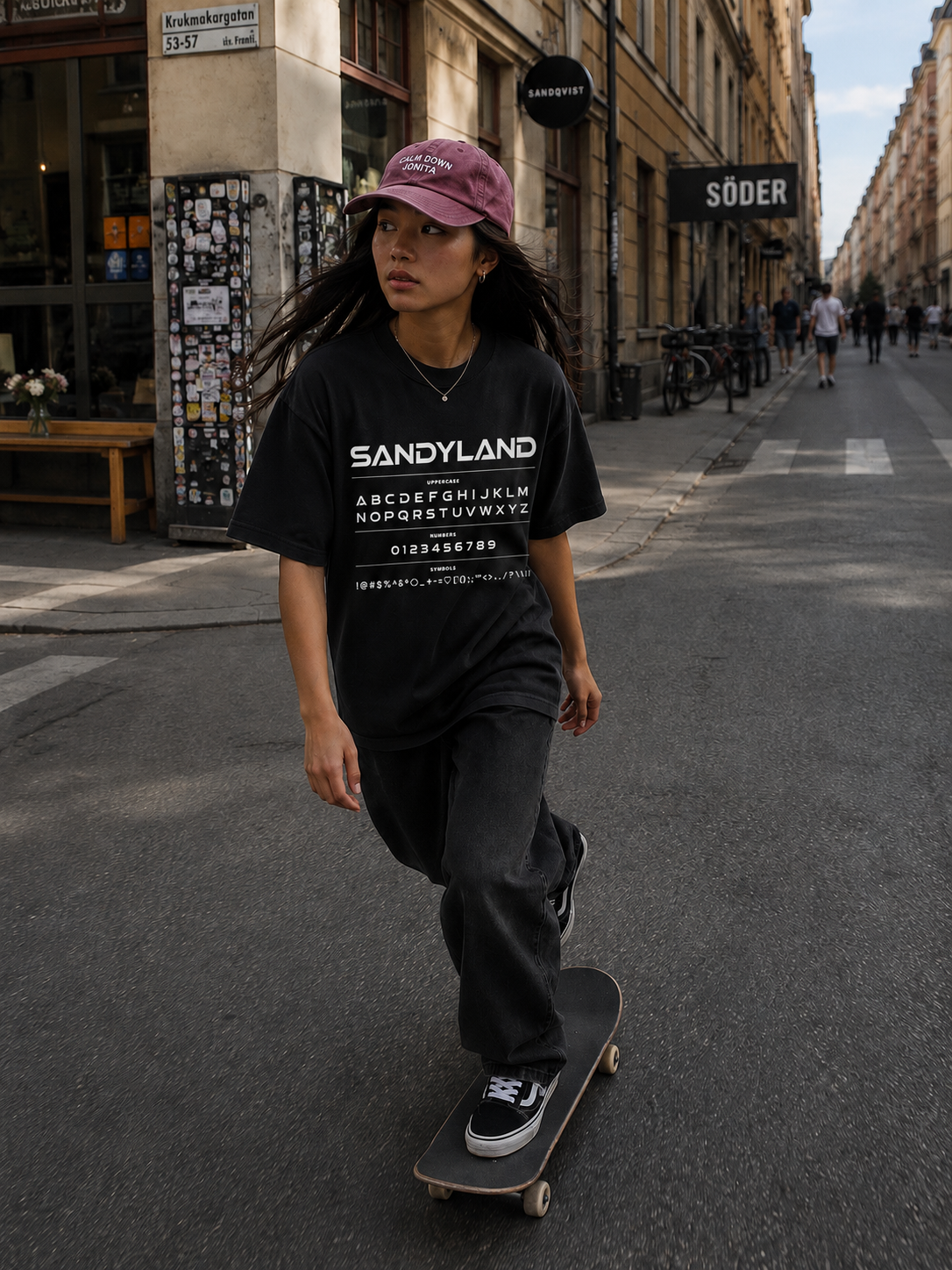 SANDYLAND - Unisex cotton crew tee