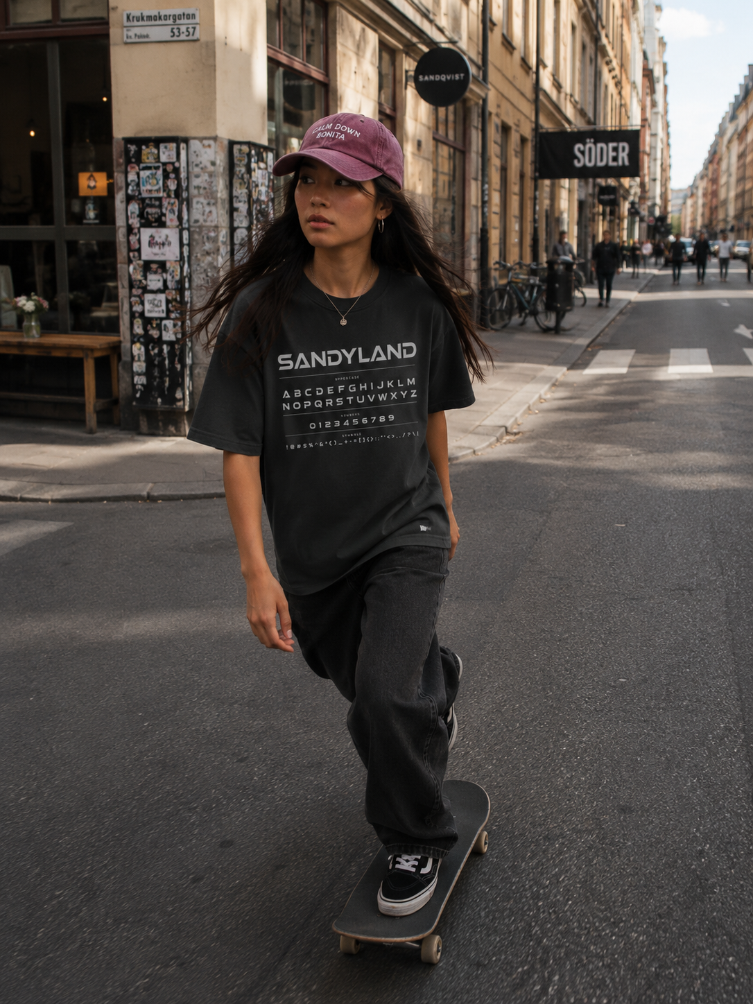 SANDYLAND - Unisex cotton crew tee