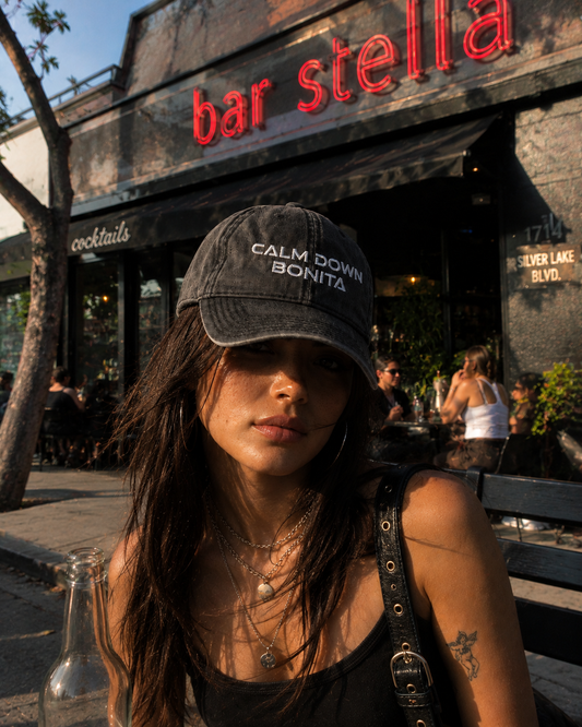 CALM DOWN BONITA CAP - Embroidered Vintage Baseball Hat