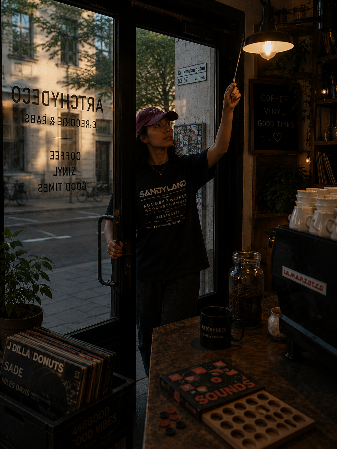 SANDYLAND - Unisex cotton crew tee