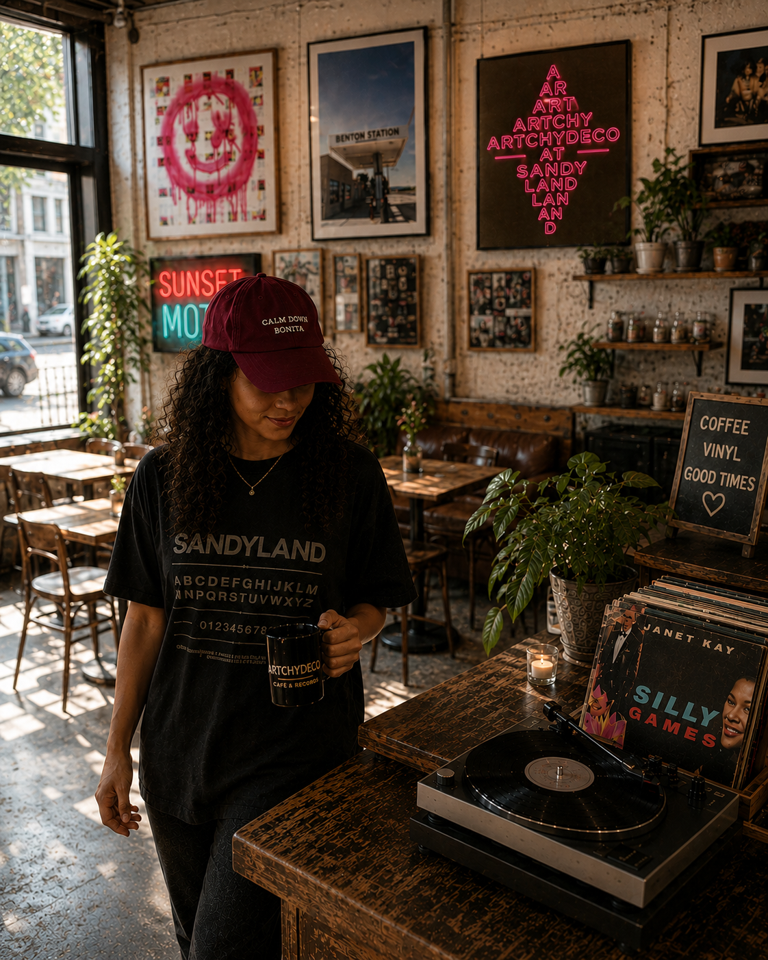SANDYLAND - Unisex cotton crew tee