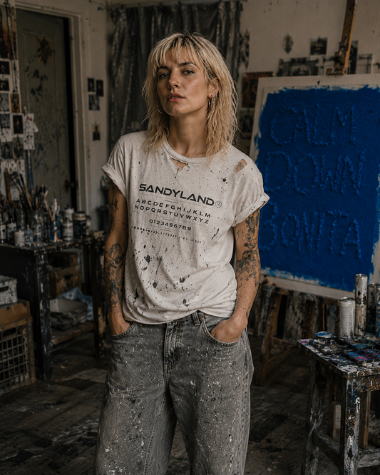 SANDYLAND Unisex Cotton Crew Tee