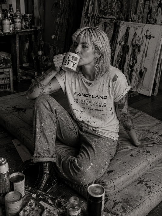 SANDYLAND Unisex Cotton Crew Tee