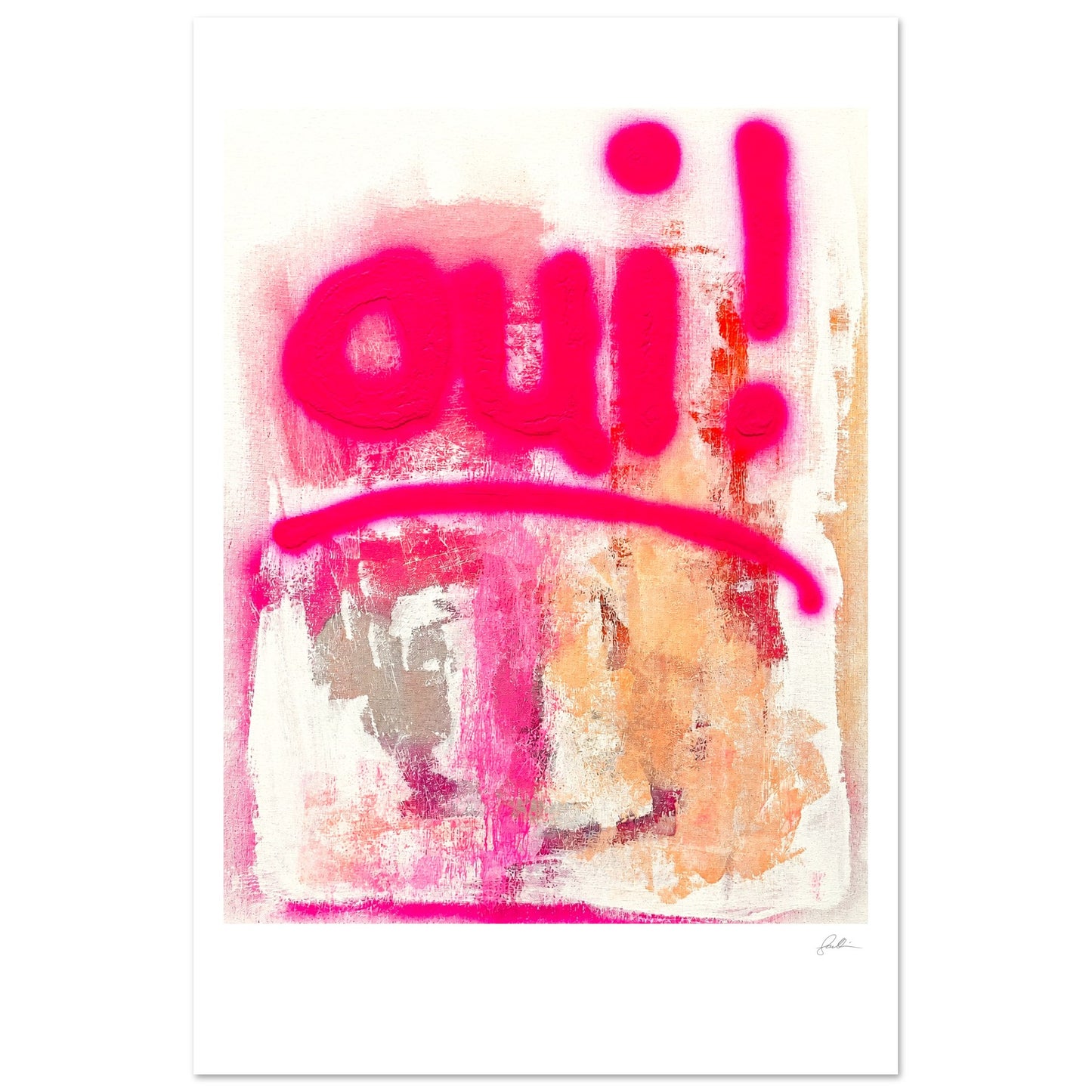 Oui! SandyLAND art print by Sandra Molin
