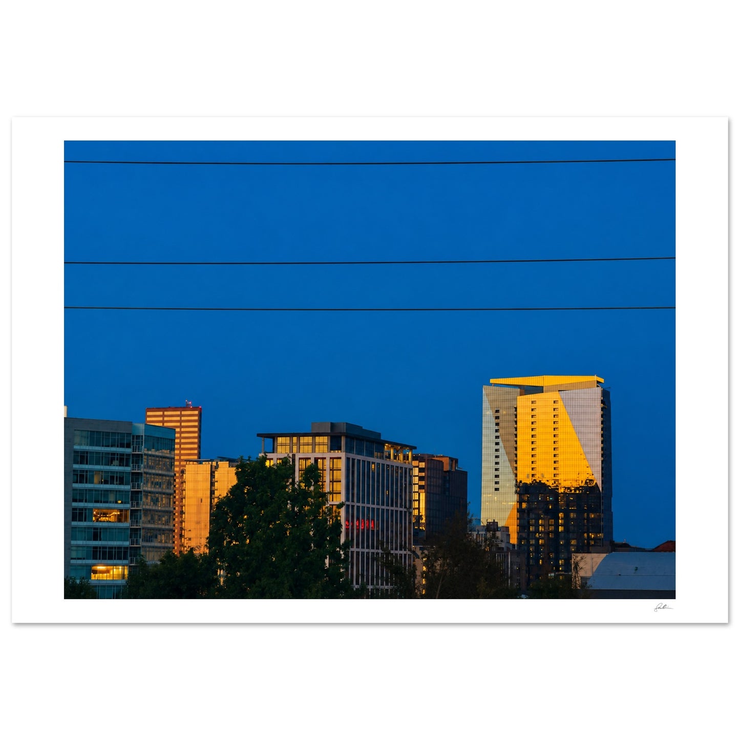 Good Night Portland SandyLAND art print by Sandra Molin