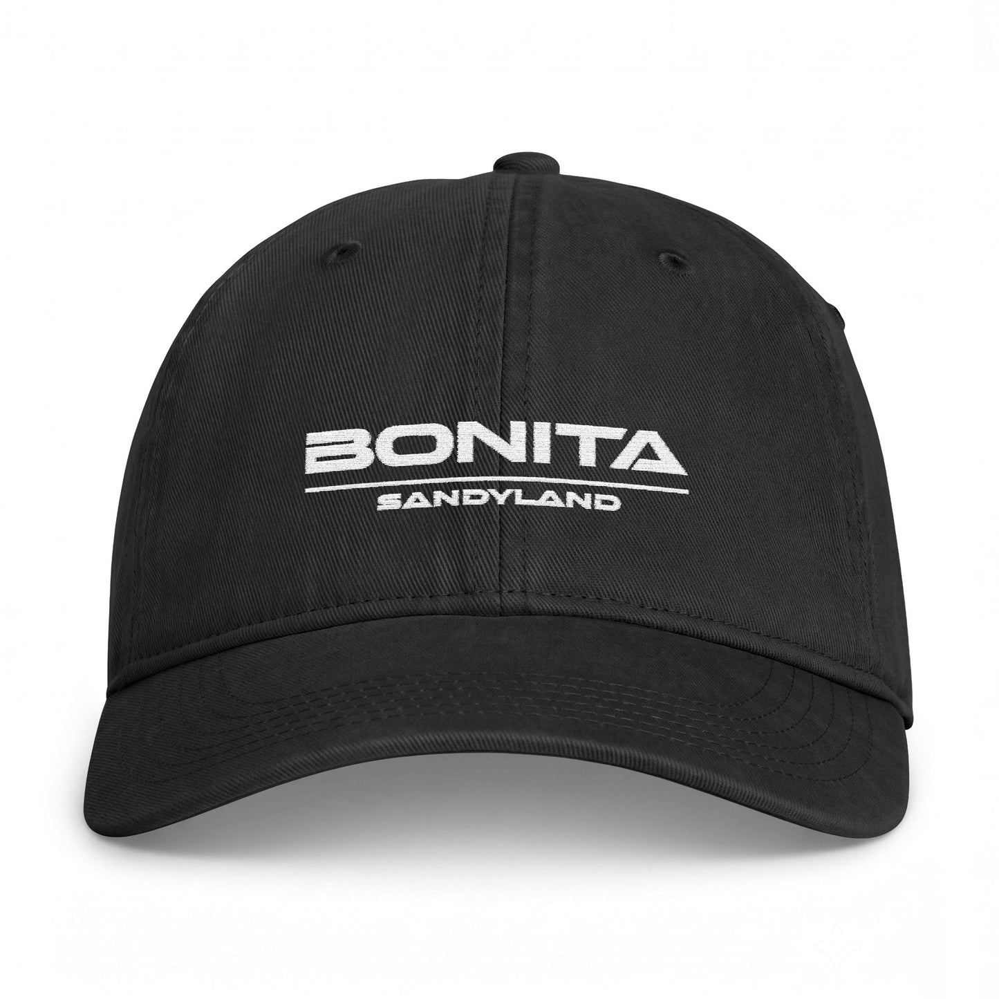 Bonita SandyLAND Embroidered Cap SandyLAND cap by Sandra Molin