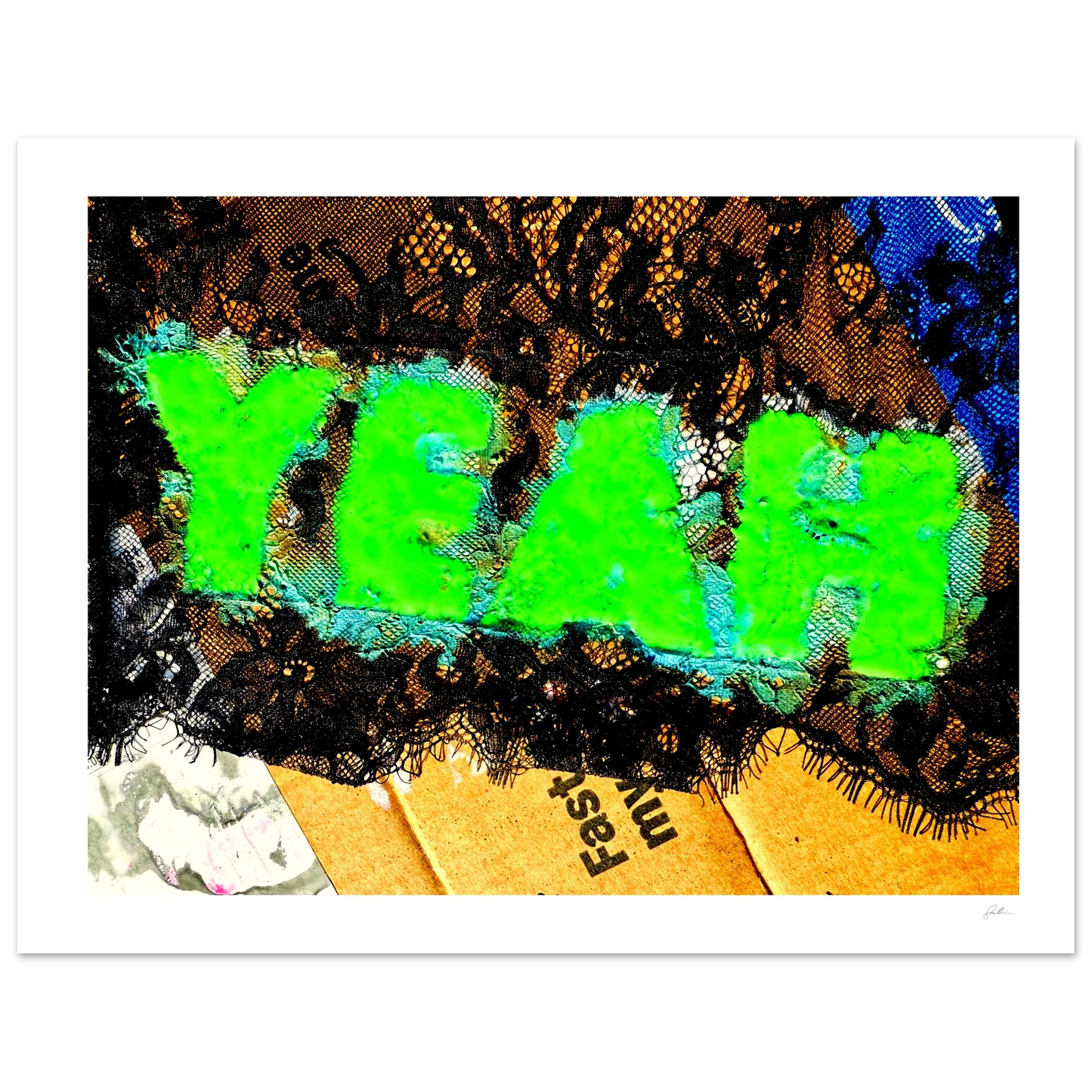 Yeah SandyLAND art print by Sandra Molin