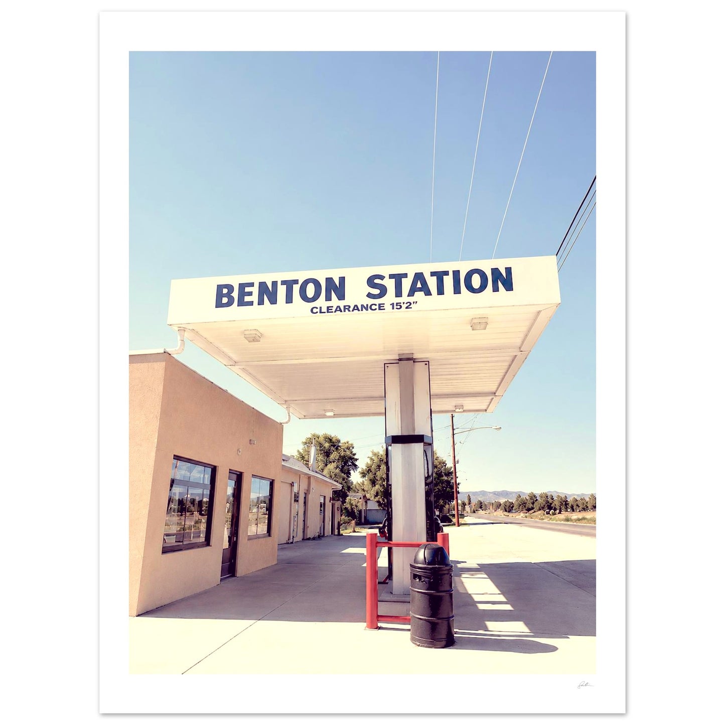 Benton Station SandyLAND art print by Sandra Molin