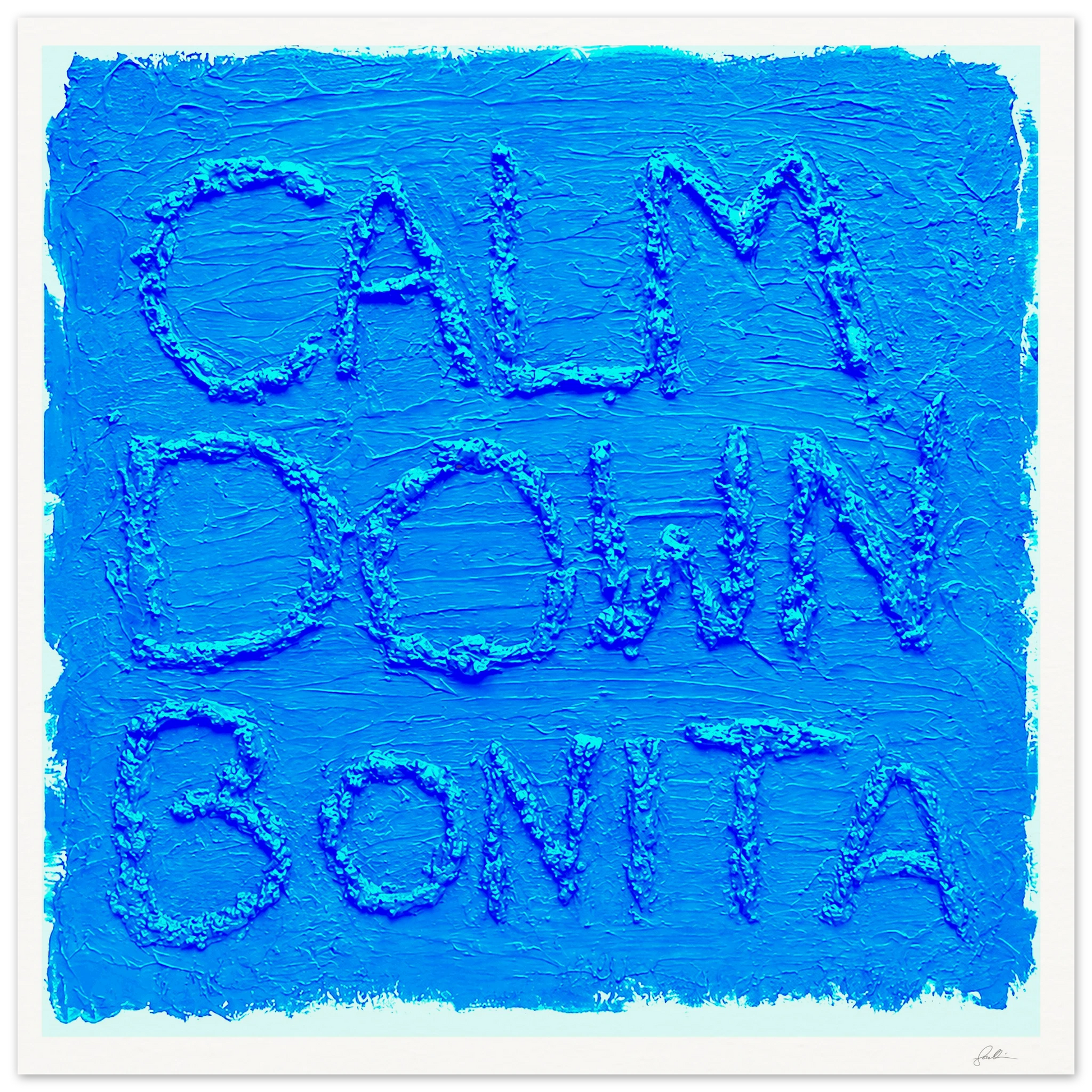 Calm Down Bonita SandyLAND art print by Sandra Molin
