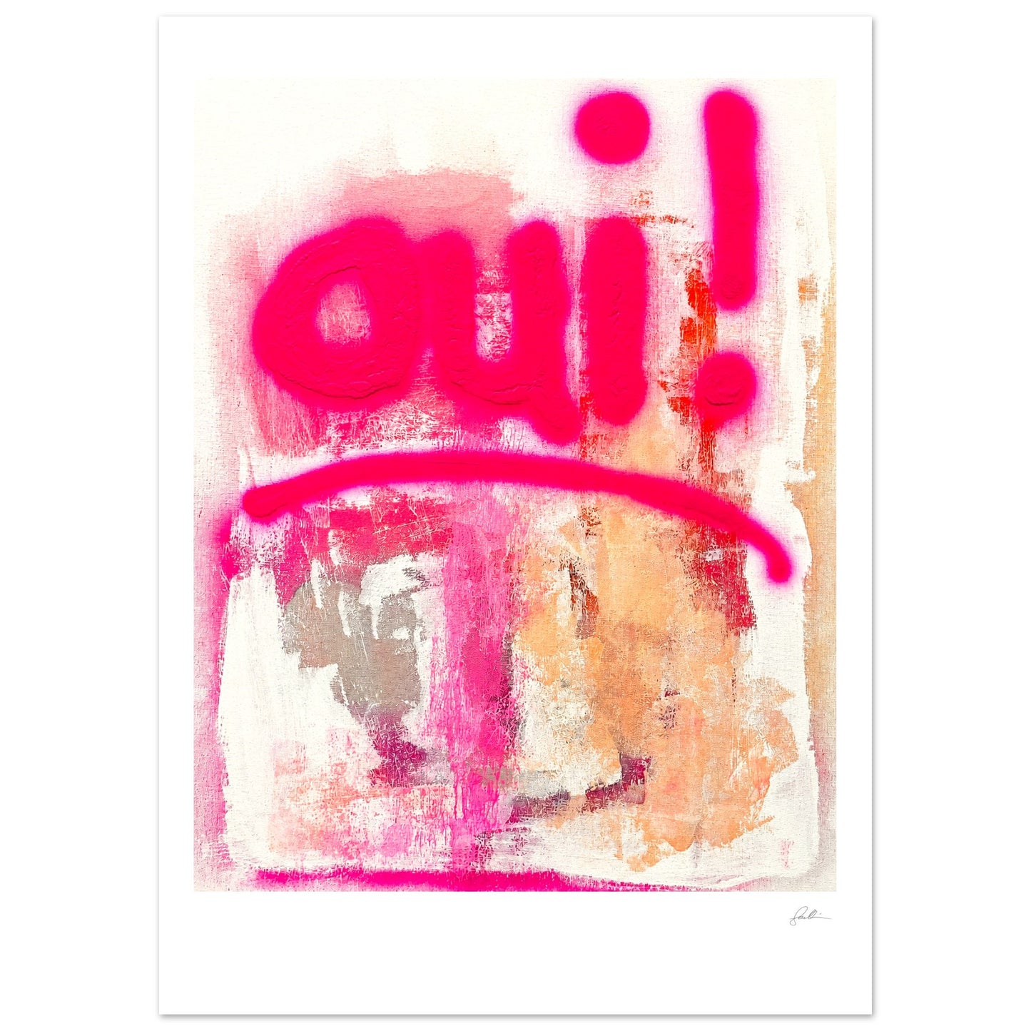 Oui! SandyLAND art print by Sandra Molin
