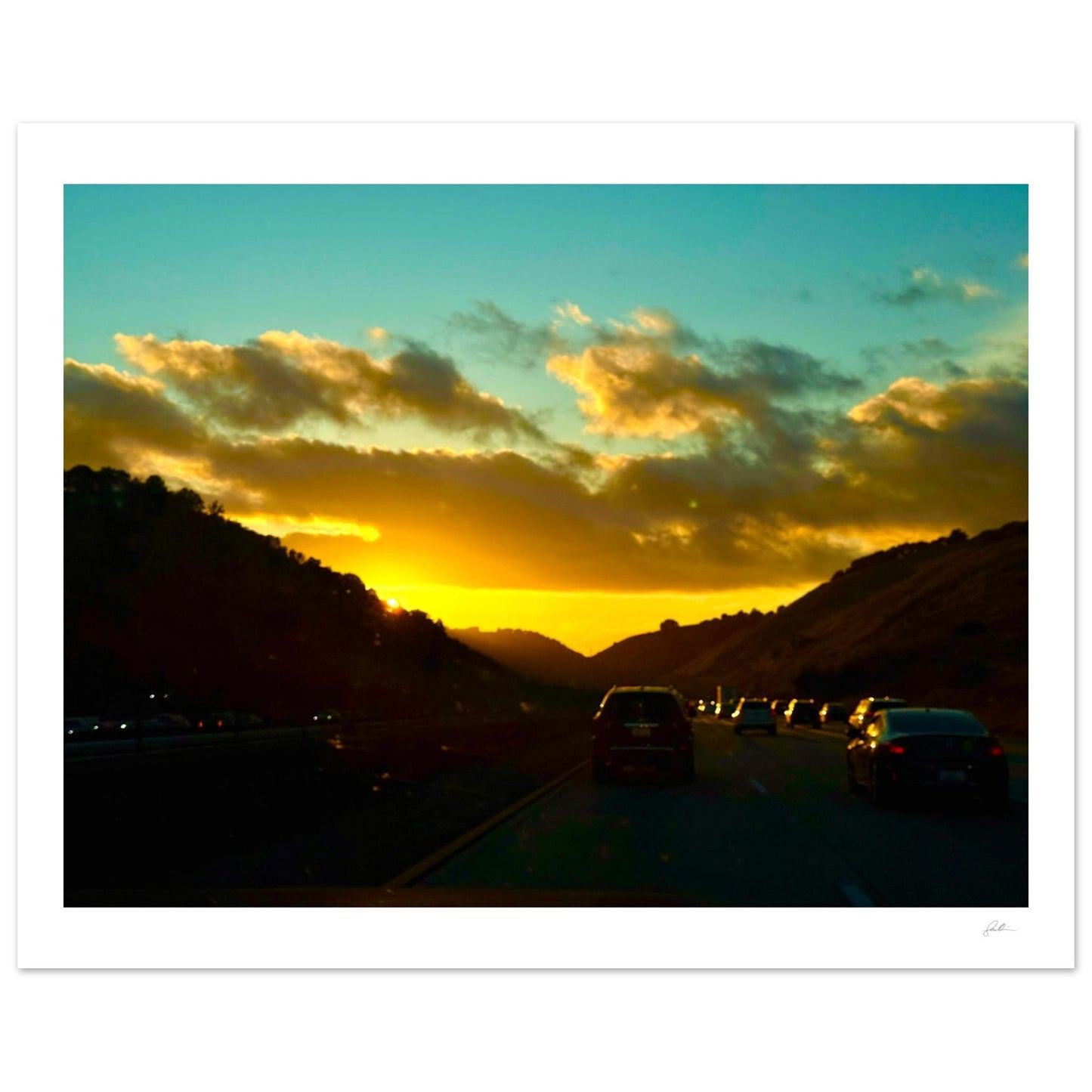 Golden Hour SandyLAND art print by Sandra Molin