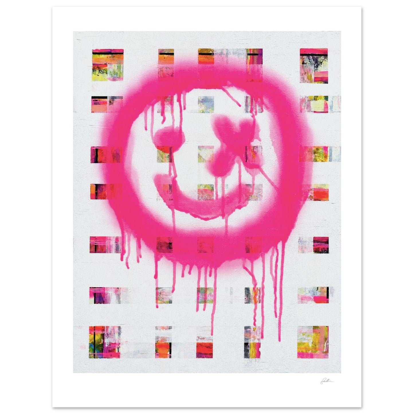 The Smiley X NO 1 SandyLAND art print by Sandra Molin