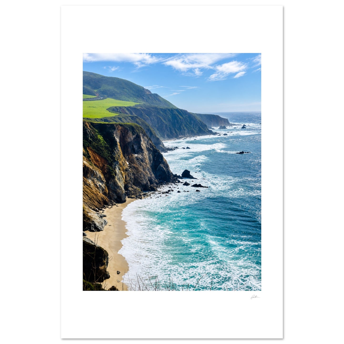 Edge OF Quiet SandyLAND art print by Sandra Molin