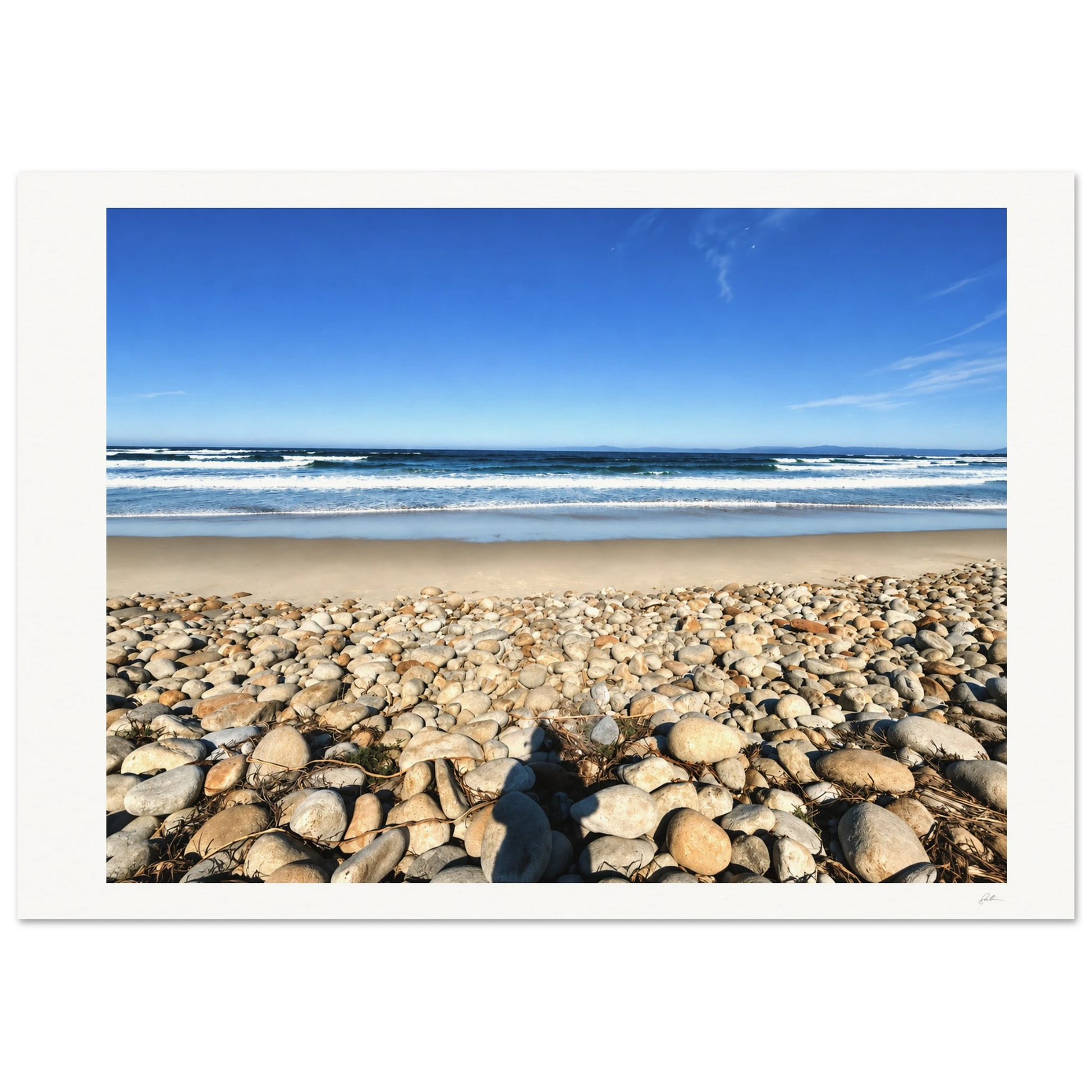 Stone Beach SandyLAND art print by Sandra Molin