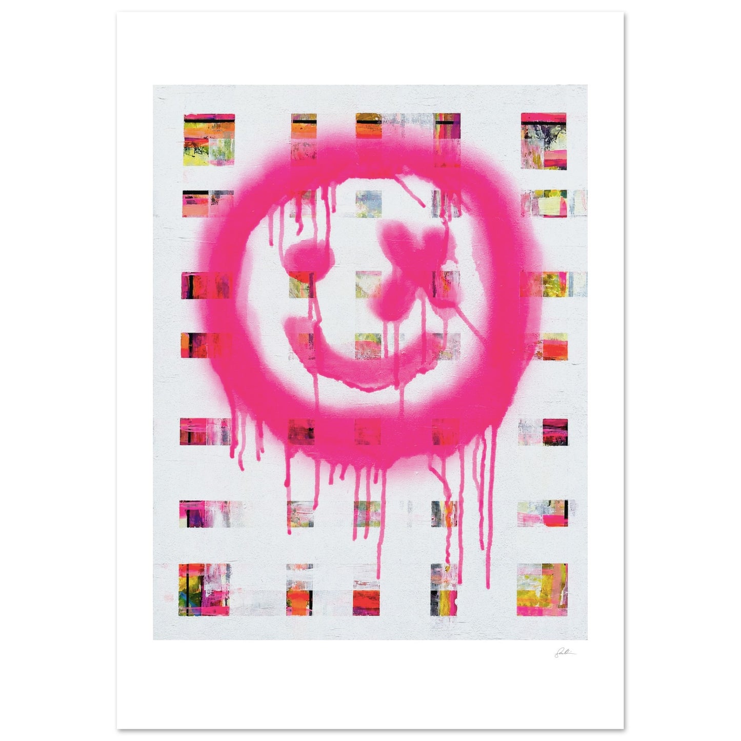 The Smiley X NO 1 SandyLAND art print by Sandra Molin