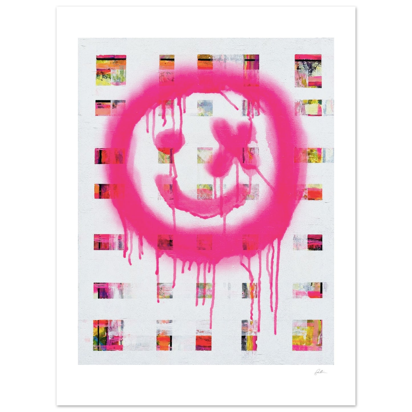 The Smiley X NO 1 SandyLAND art print by Sandra Molin