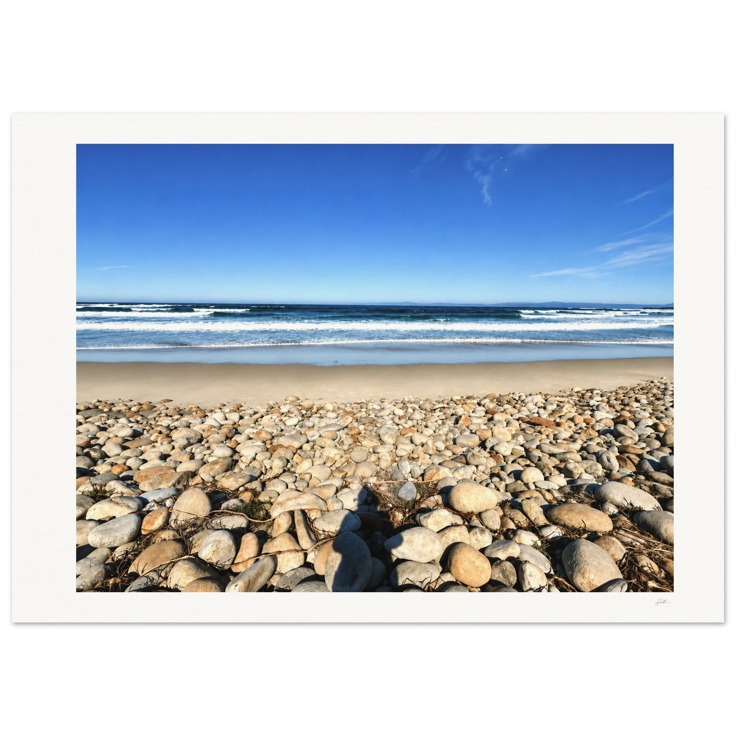 Stone Beach SandyLAND art print by Sandra Molin