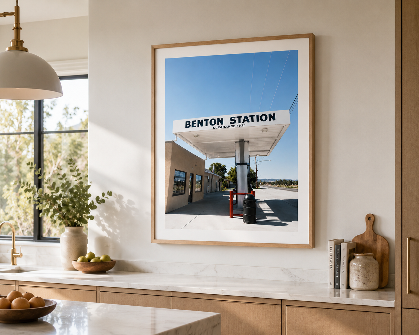 Benton Station SandyLAND art print by Sandra Molin