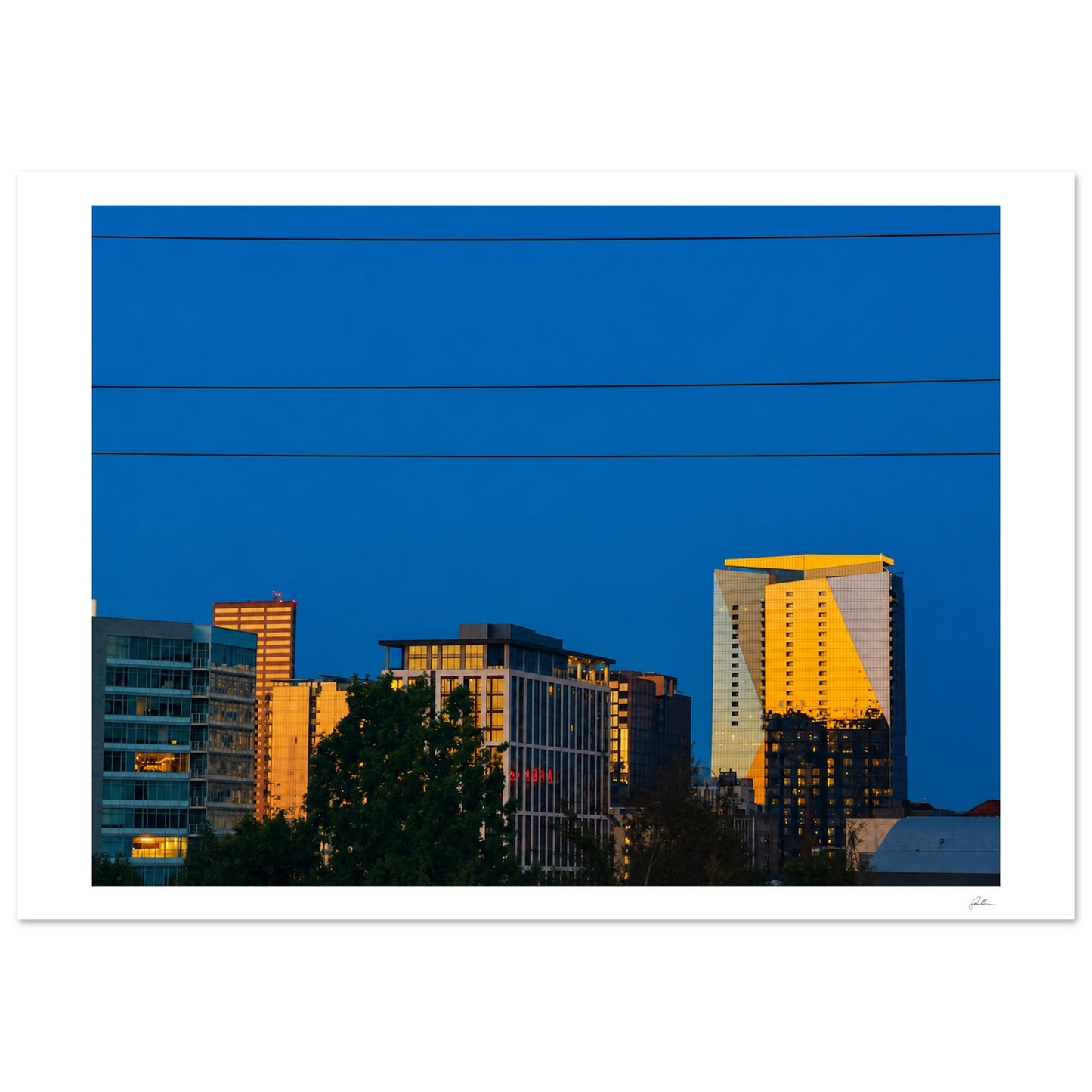 Good Night Portland SandyLAND art print by Sandra Molin