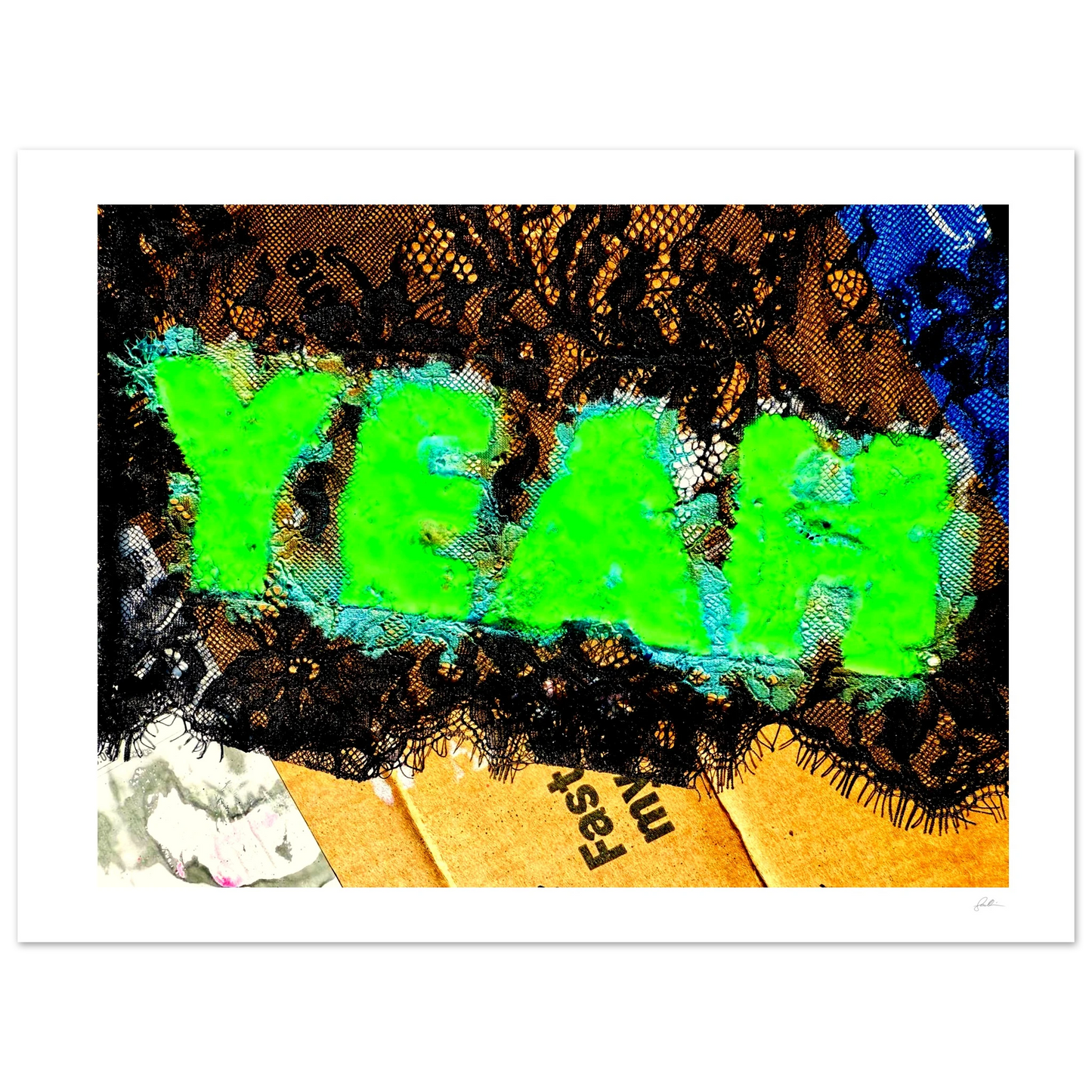 Yeah SandyLAND art print by Sandra Molin